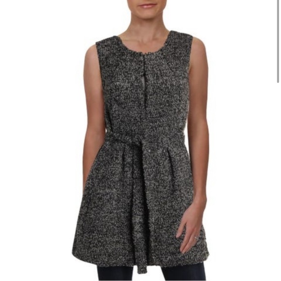 NWT BCBGeneration Boucle Cardigan Coat Sweater Gray Black Teddy Size S BCBG - Picture 4 of 8